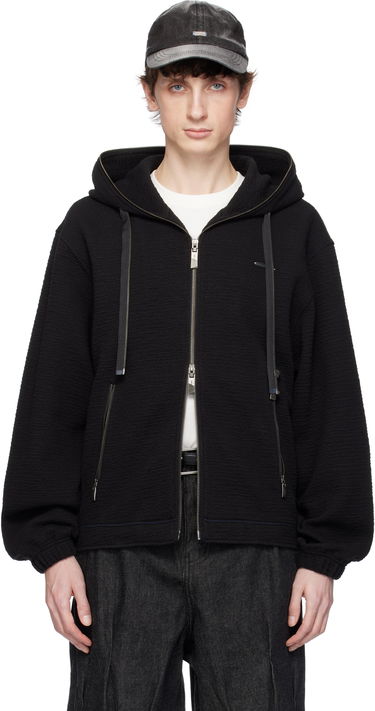 Dukserice ADER ERROR ADER error Realce Product. 31 Zip-Up Hoodie Crna | BO01SSHD0402BK, 0