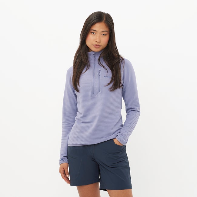 Džemper Salomon Lightweight Quarter-Zip Fleece Ljubičasta | LC2445000