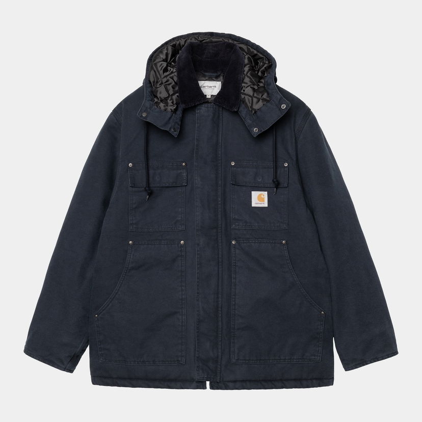 Kaputi Carhartt WIP Carhartt WIP Ambel Stone Washed Hooded Coat Tamnoplava | I035616_18