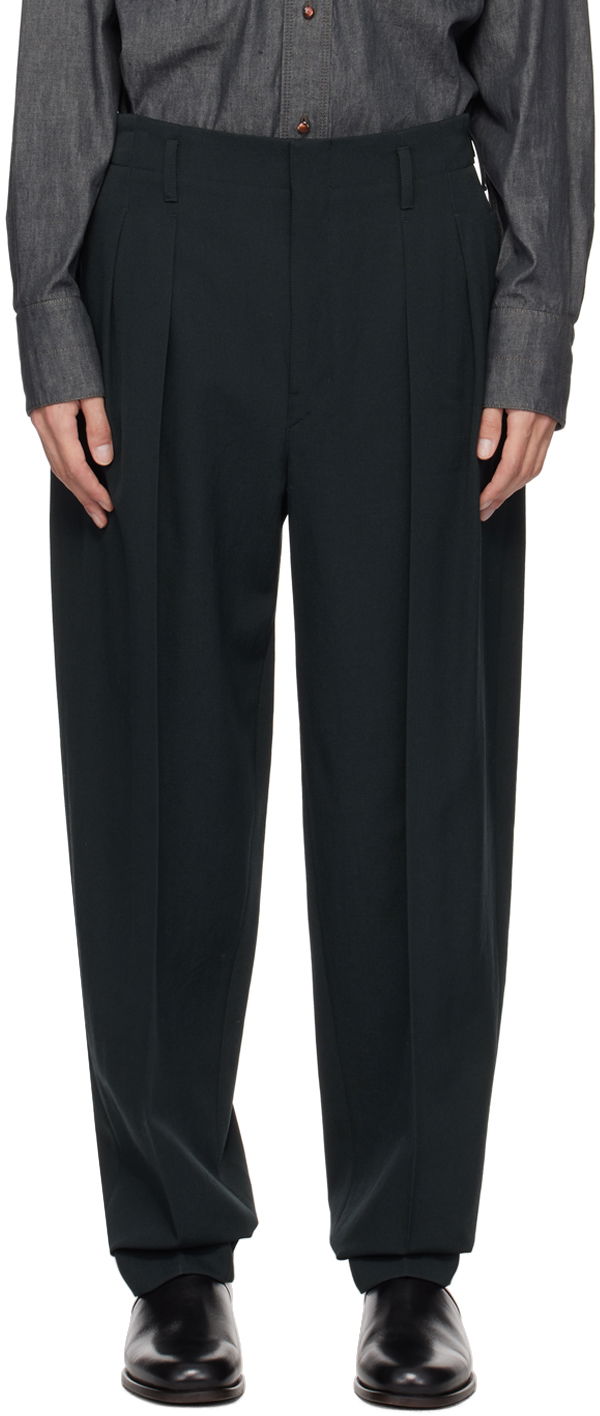 Hlače LEMAIRE Lemaire Tapered Trousers Zelena | PA1042 LF1123