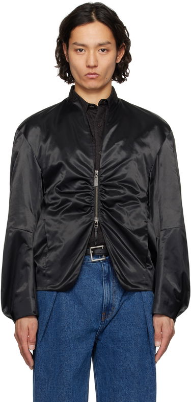 Bomber jakna ADER ERROR ADER error Product. 20 Ruched Satin Jacket Crna | BO01SSJK0802BK, 0