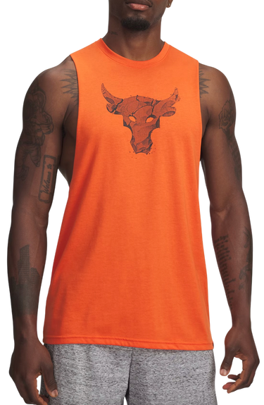 Majica bez rukava Under Armour Project Rock Graphic Tanktop Narančasta | 6005057-844, 0