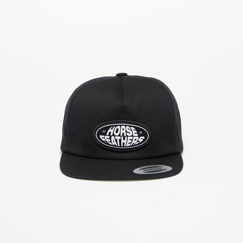 Kapa Horsefeathers Horsefeathers Steal Snapback Cap Crna | AM264A