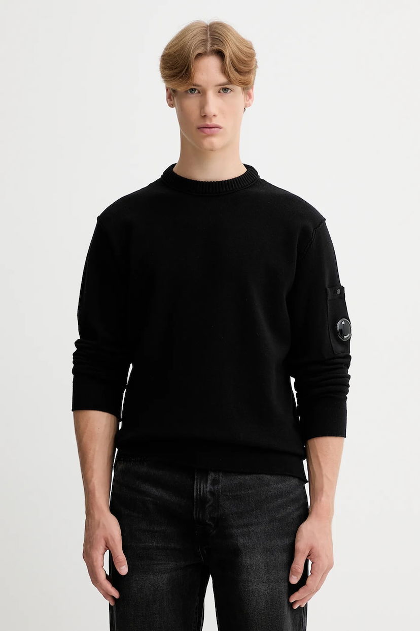 Džemper C.P. Company C.P. Company Knit Sweater Crna | 19CMKN238A110432A