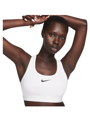 Grudnjak Nike Swoosh Medium Support Non-Padded Sports Bra Bijela | DX6821-100