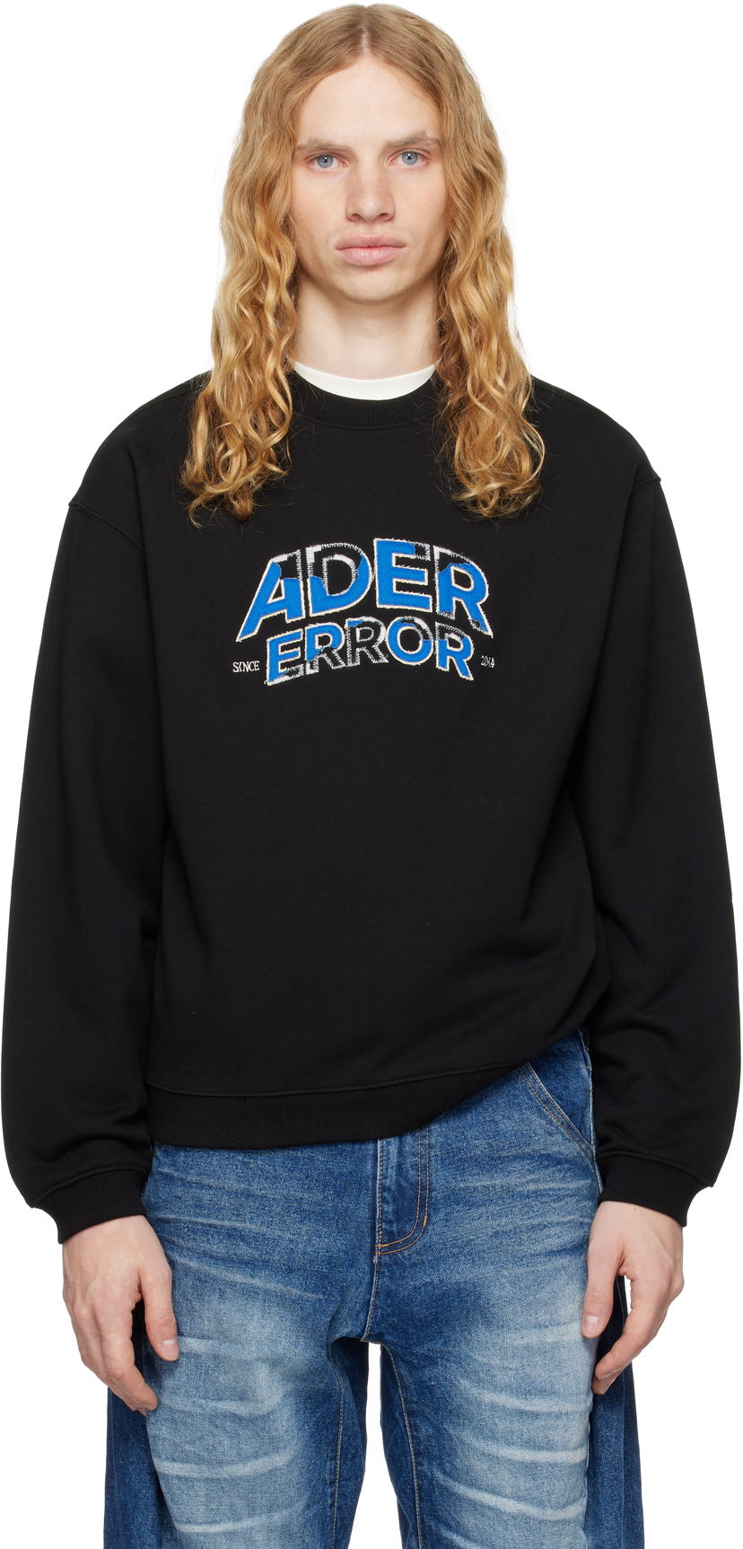 Dukserice ADER ERROR Embroidered Logo Sweatshirt Crna | BN25FYSW0101BK