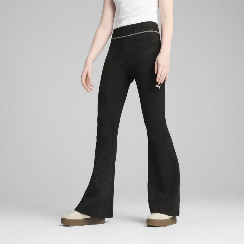 Tajice Puma DARE TO Textured Flare Leggings Crna | 629809_01