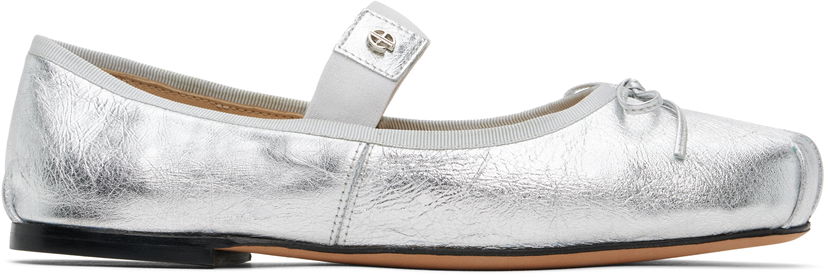 Odjeća Anine Bing ANINE BING Jolie Ballerina Flats Metalik | A-14-10846-SLV1