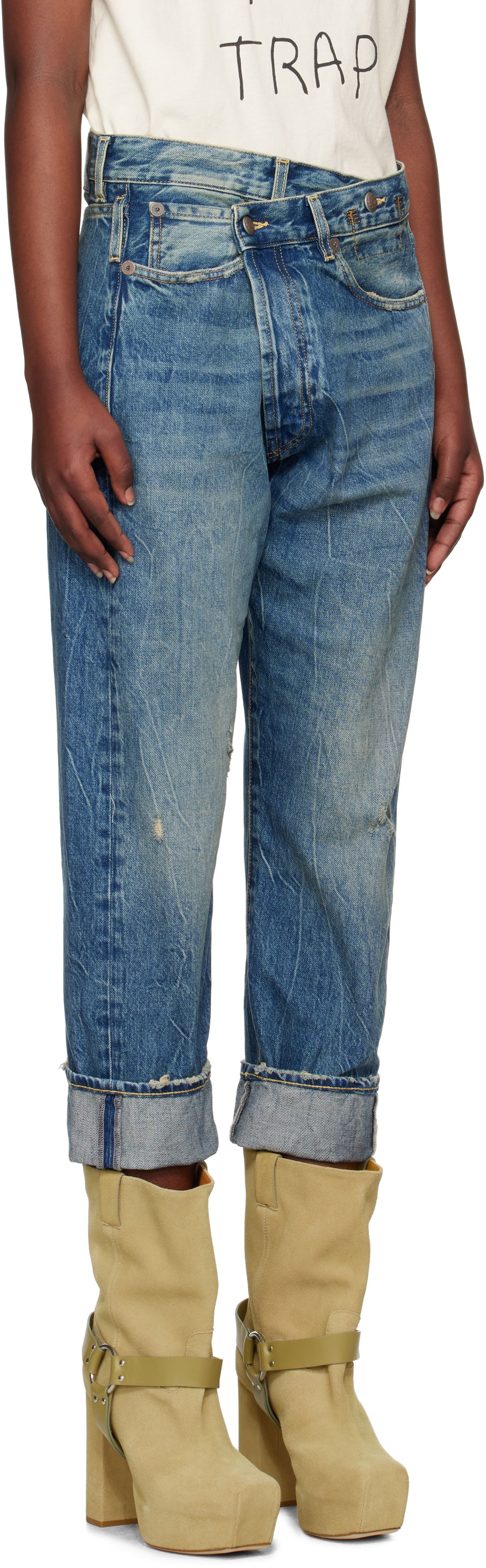 Jeans R13 R13 Crossover Jeans Plava | R13W2048-734, 1