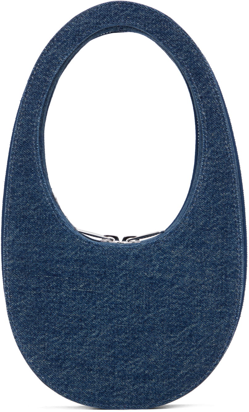 Ručna torbica Coperni Coperni Mini Swipe Denim Shoulder Bag Plava | COPBA01BIS252