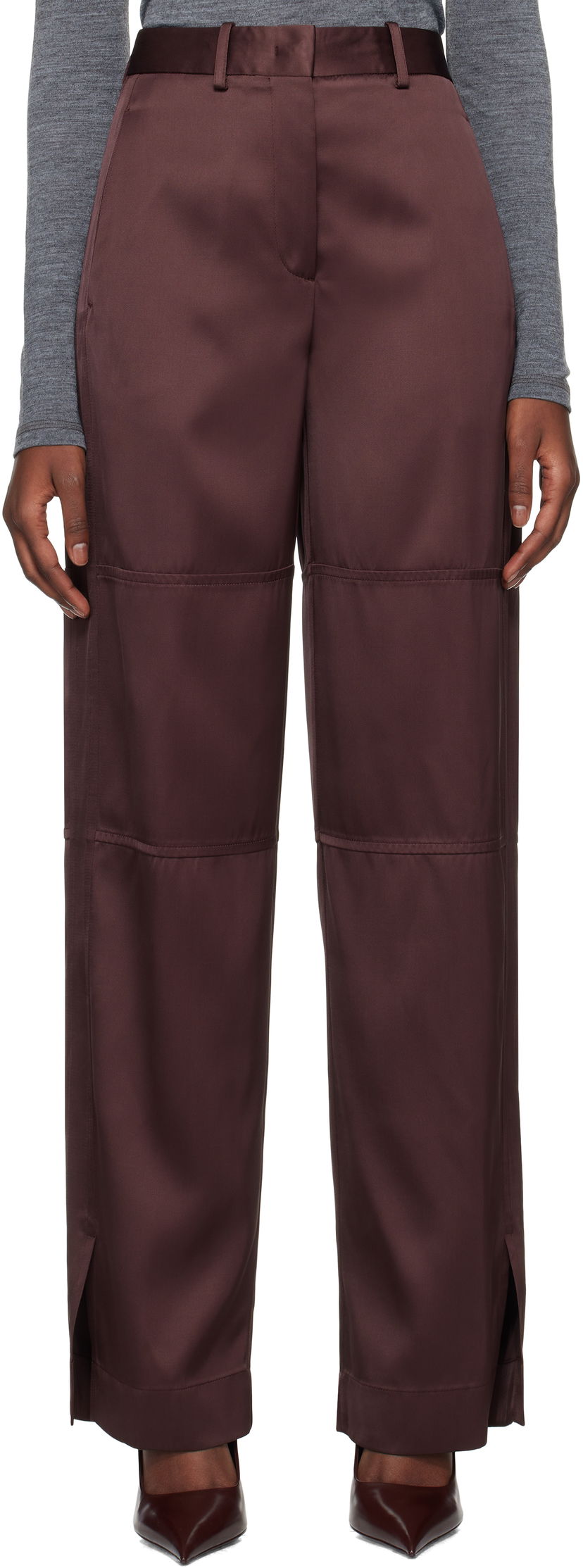 Hlače Jil Sander 88 AW 25 Trousers Ljubičasta | J03KA0270_J65112