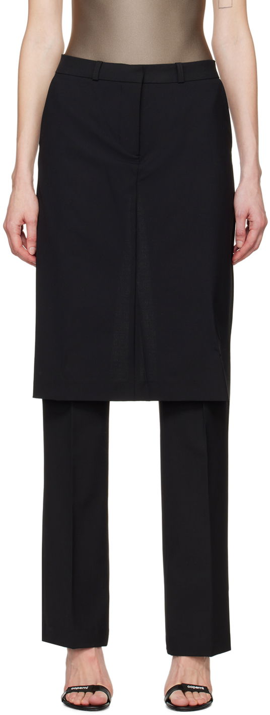 Hlače Coperni Coperni Skirt Overlay Trousers Crna | COPP64106