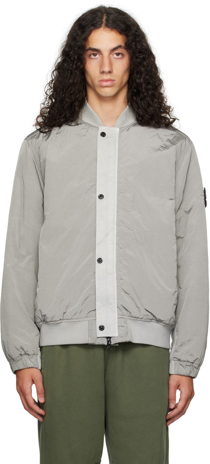 Bomber jakna Stone Island Nylon Metal Bomber Jacket Siva | 811544919