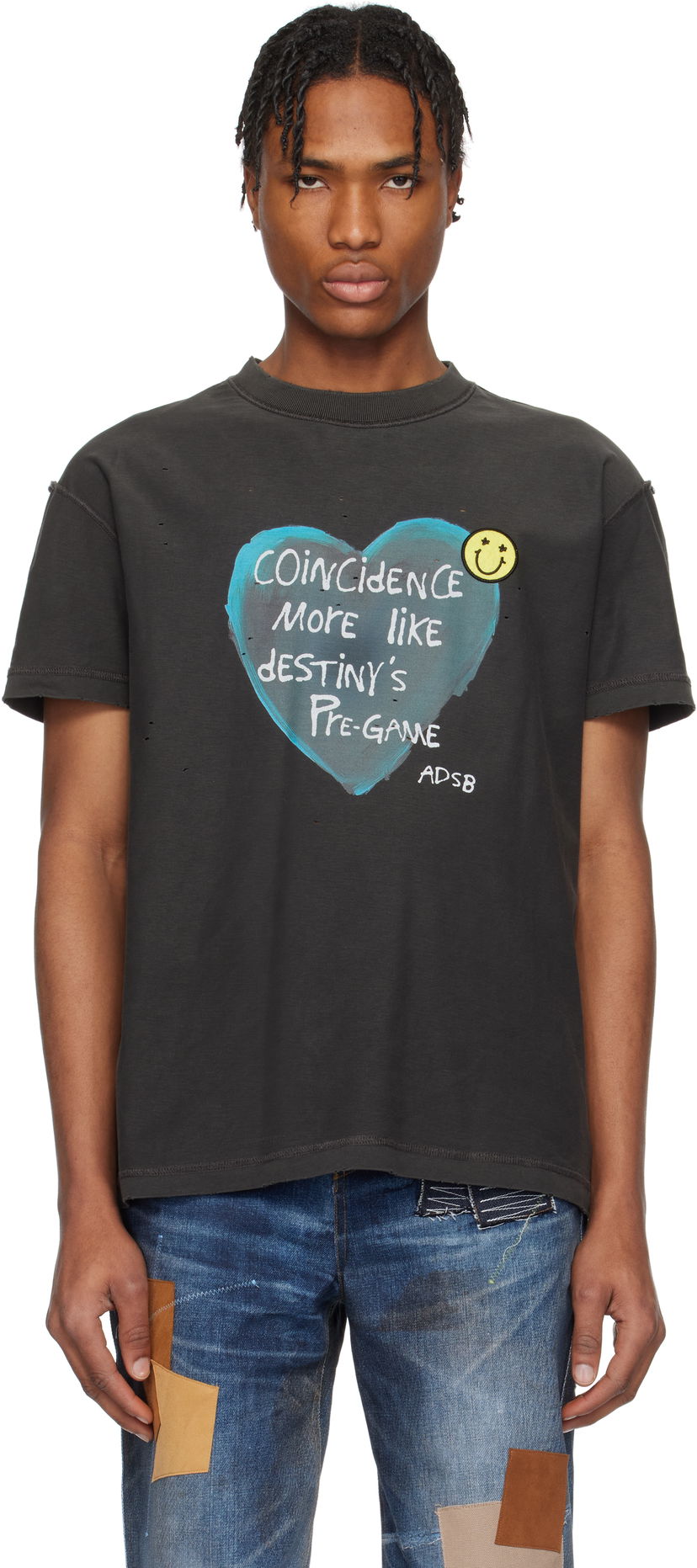 Majica kratkih rukava Andersson Bell Andersson Bell Heart Message T-Shirt Crna | atb1251u