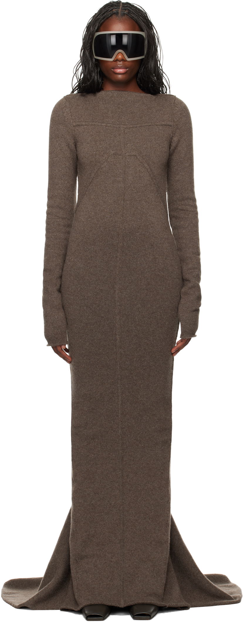 Haljina Rick Owens Maxi Dress Siva | RO02D3688 KLWS