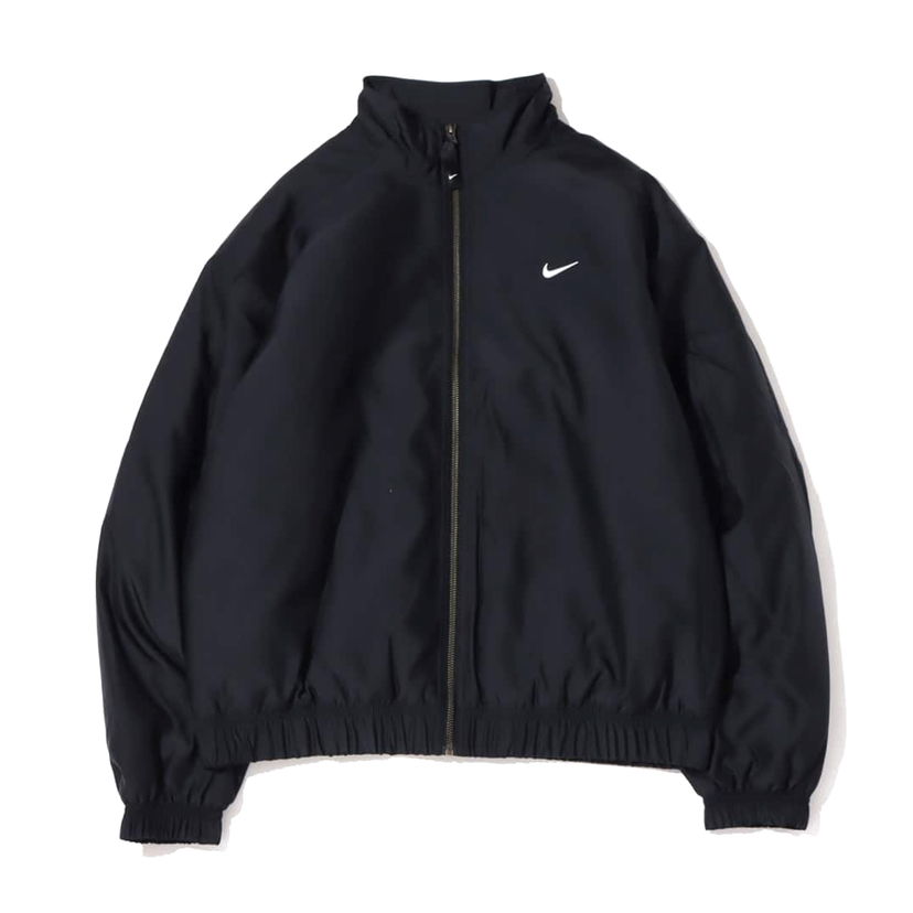 Bomber jakna Nike Solo Swoosh Satin Bomber Jacket (Asia Sizing) Black Kumquat Crna | DN1267-010