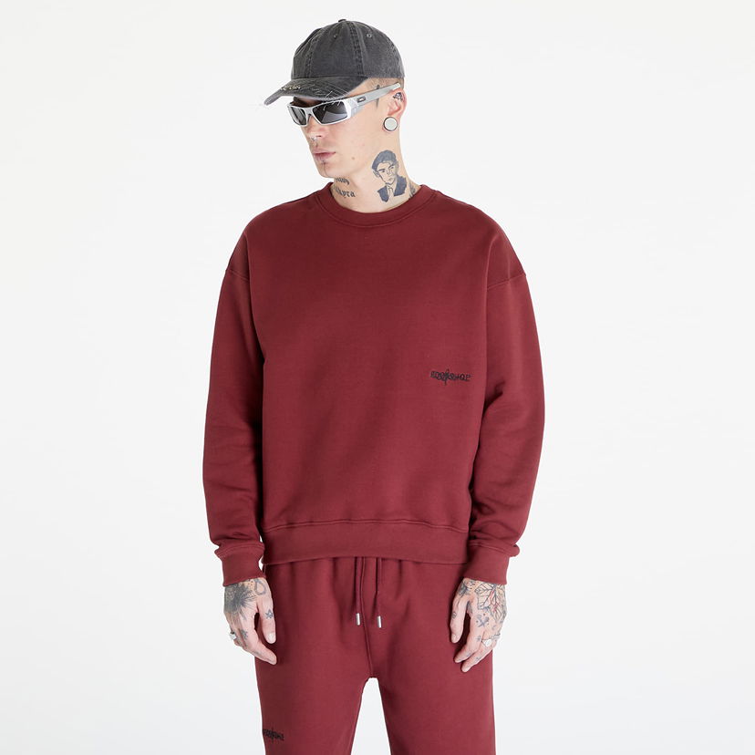 Dukserice Footshop Everyday Crewneck Tamnocrvena | FTSHP_275