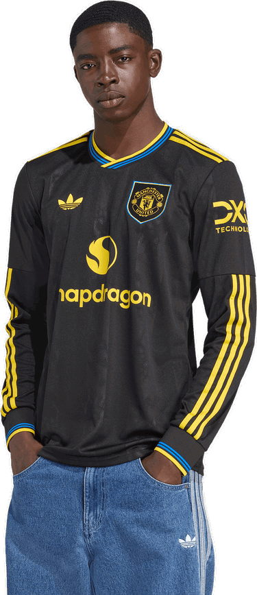 Dres adidas Performance Manchester United 25/26 Third Jersey Long Sleeve Crna | KD4226, 4