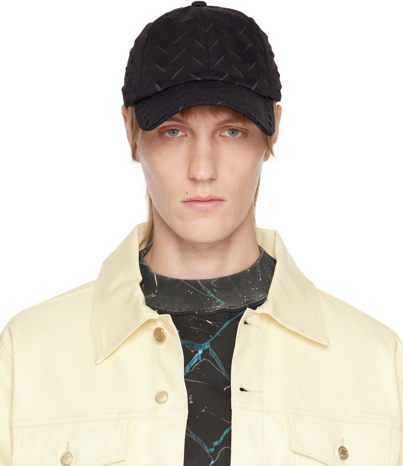 Kapa Eytys Eytys Lexi Chevron Baseball Cap Crna | X068006