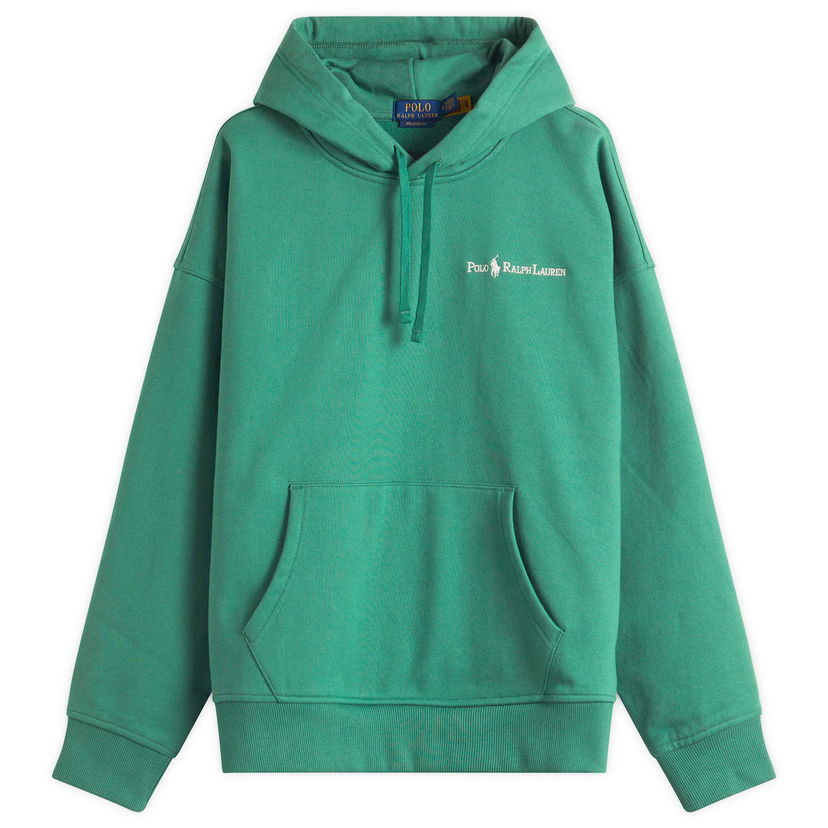 Dukserice Polo by Ralph Lauren Ralph Lauren Embroidered Logo Hoodie Zelena | 710961135002