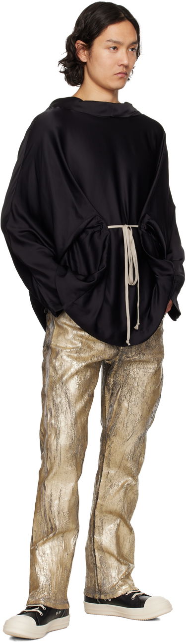 Džemper Rick Owens Rick Owens Hollywood Tunic Hoodie Crna | RR01E5702 SCH, 4