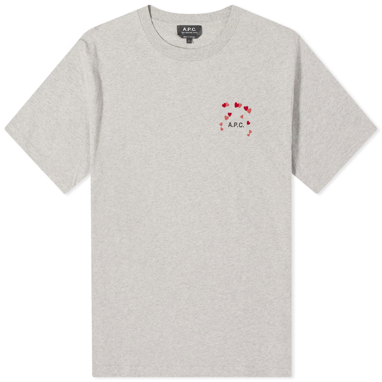 Majica kratkih rukava A.P.C. Amo Logo T-Shirt Siva | COEIO-M26374-PLA, 0