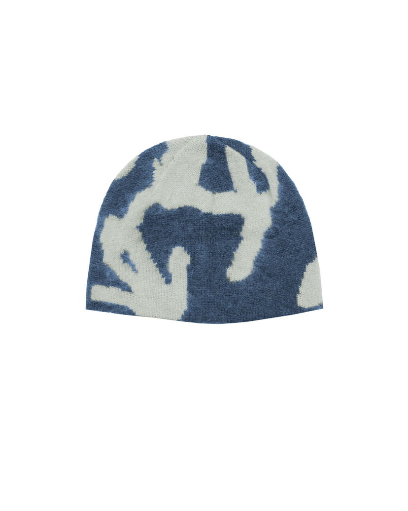 Kapica GRAMICCI Gramicci Runningman Mohair Burly Beanie Plava | G5FA-151-MNI