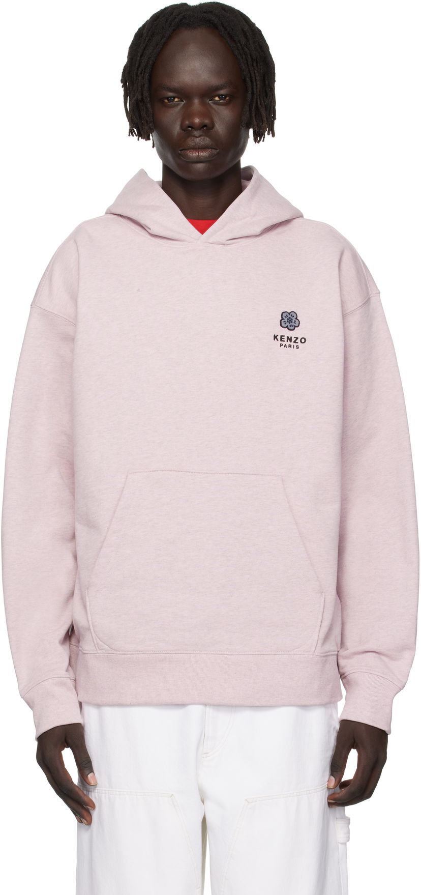 Dukserice KENZO Kenzo Paris 'Boke Flower' Embroidered Oversized Hoodie Ružičasta | FF65HO4514MC