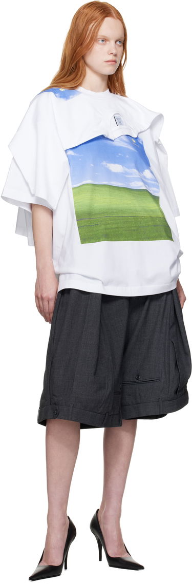 Majica kratkih rukava VETEMENTS Vetements Desktop Double Layered T-Shirt Bijela | UH76TR770W, 3