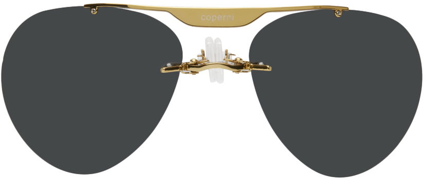 Sunčane naočale Coperni Designer Clip-On Sunglasses Metalik | COPSG03732