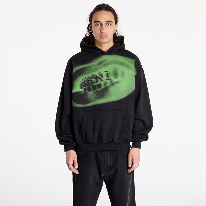 Dukserice Karl Kani Sweatshirt Retro Kani Grillz OS Hoodie Black/ Green S Crna | 60210108