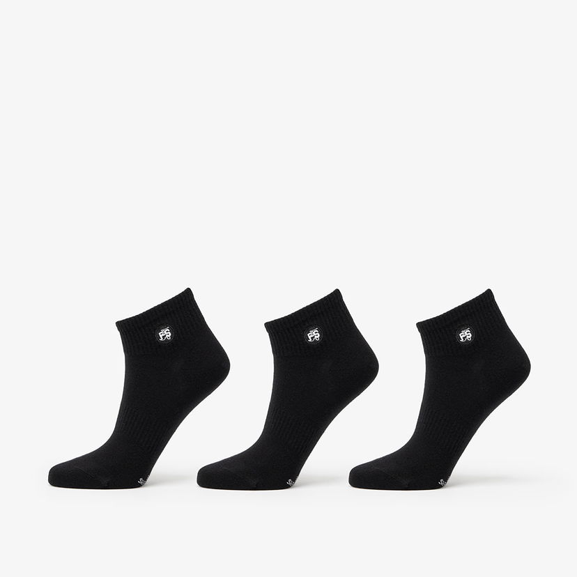 Čarape Footshop Ankle Socks 3-Pack Black Crna | FTSHP_374