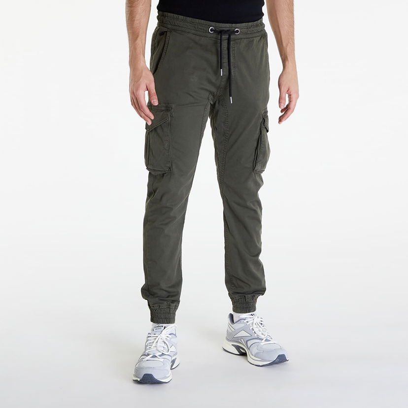 Hlače Alpha Industries Cotton Twill Jogger Grey/ Black Siva | 116202 136