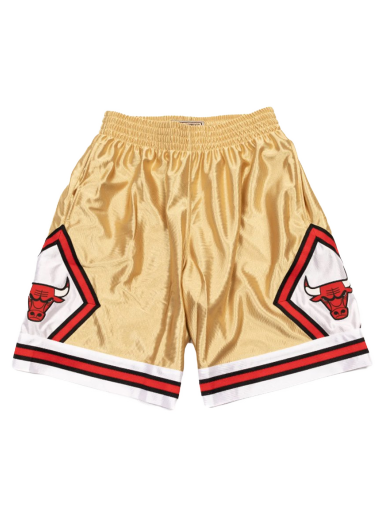 Kratke hlače Mitchell & Ness Chicago Bulls 75th Gold Swingman Shorts Metalik | SMSH4399-CBU97PPPGOLD