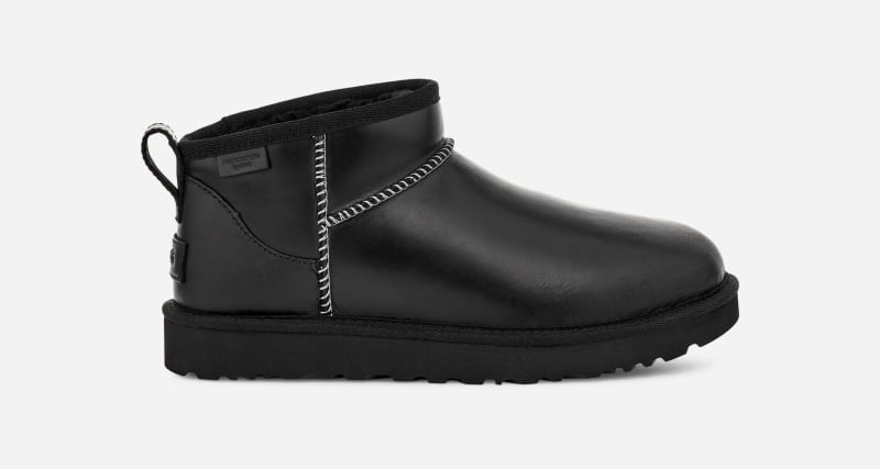 Tenisice i cipele UGG Classic Ultra Mini Leather Regenerate Boot Crna | 1163490-BLK