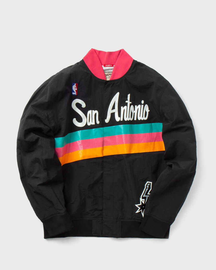 Bomber jakna Mitchell & Ness NBA Authentic Warm Up Jacket San Antonio Spurs 1994-95 Crna | AWJKGS18061-SASBLCK94