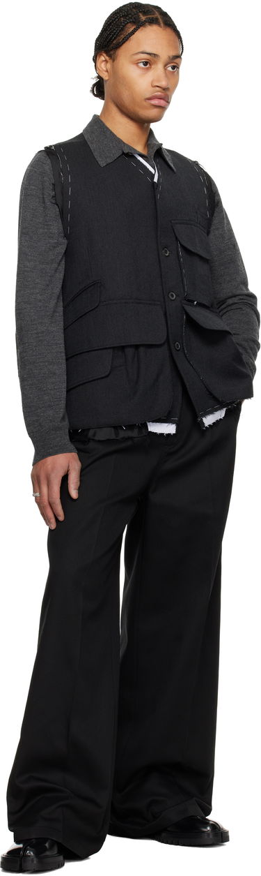 Prsluk Maison Margiela Maison Margiela Wool Vest Crna | S50FB0109 S44578, 3