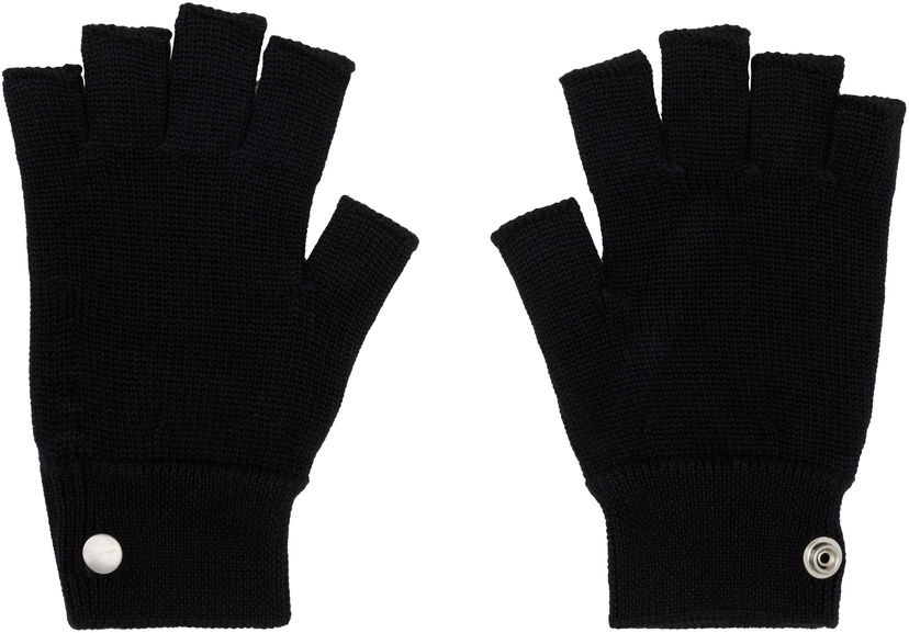 Rukavice Rick Owens Rick Owens Concordians Fingerless Gloves Crna | RU02E1485 WS