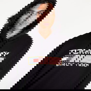 Dukserice Tommy Hilfiger JEANS Reg Athletic Log Hoodie Crna | DM0DM15009 BDS, 1