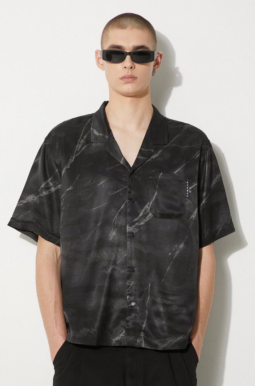Košulja Stampd STAMPD Regular Fit Shirt with Classic Collar Crna | SLA.M3313BD.BMB