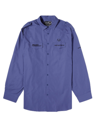 Košulja Fred Perry Raf Simons x Oversized Uniform Shirt Tamnoplava | SM6514-139