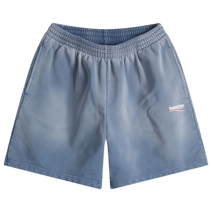 Kratke hlače Balenciaga Balenciaga Campaign Sweat Shorts, Size Large Plava | 676137-TRVB1-9798