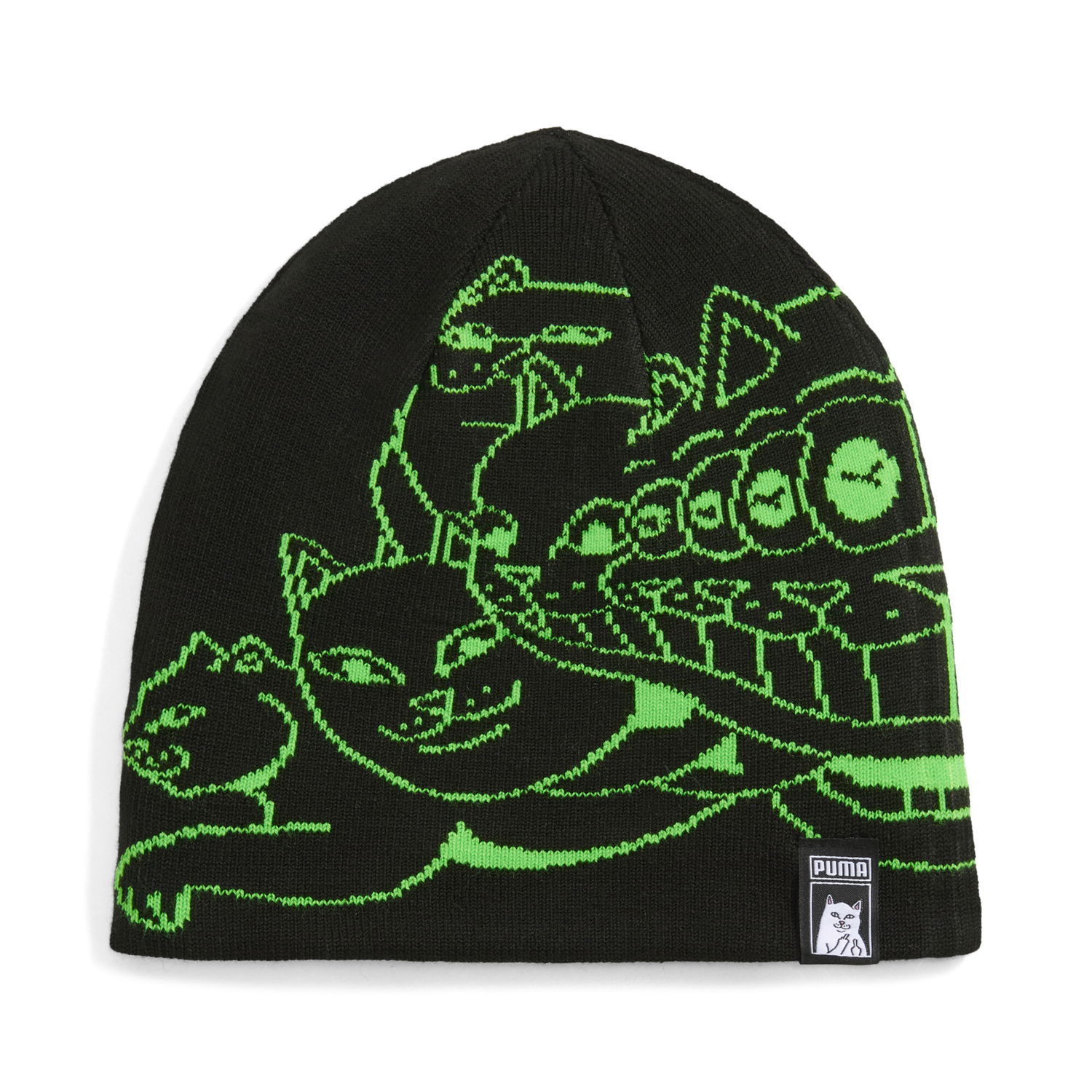 Kapica Puma PUMA x RIPNDIP Knitted Beanie with Graphic Print Crna | 026596_01, 0