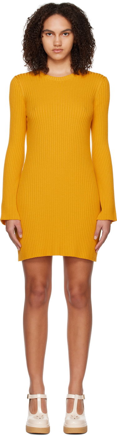 Haljina CHLOÉ Flared Minidress Žuta | CHC23SMR03650