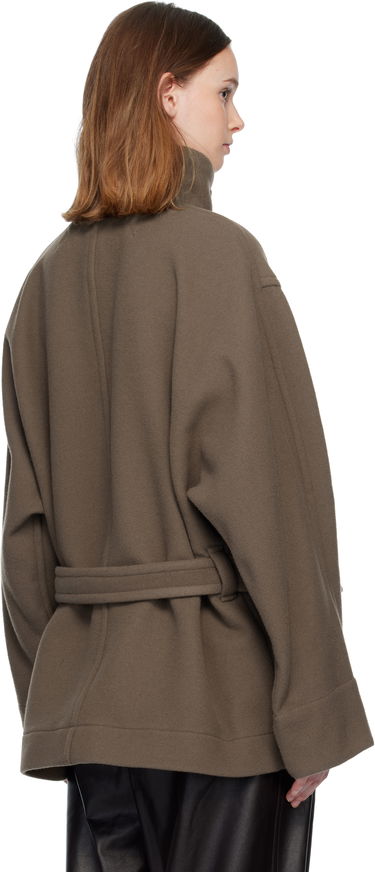 Kaputi LEMAIRE Short Duffle Coat Smeđa | CO1113 LF1116, 2