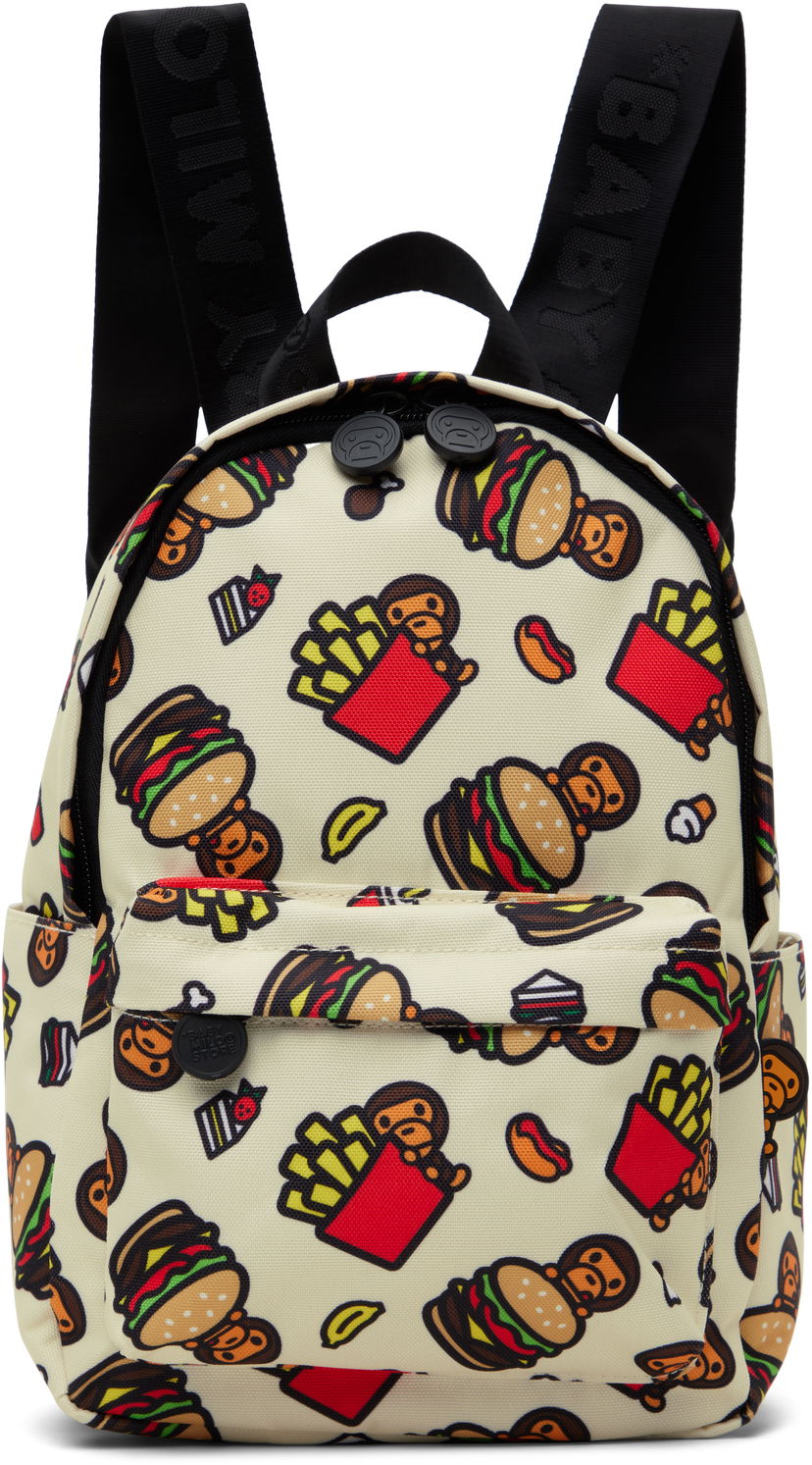 Ruksak BAPE BAPE Fast Food Mini Backpack Bež | 0MXBGW4279XXO