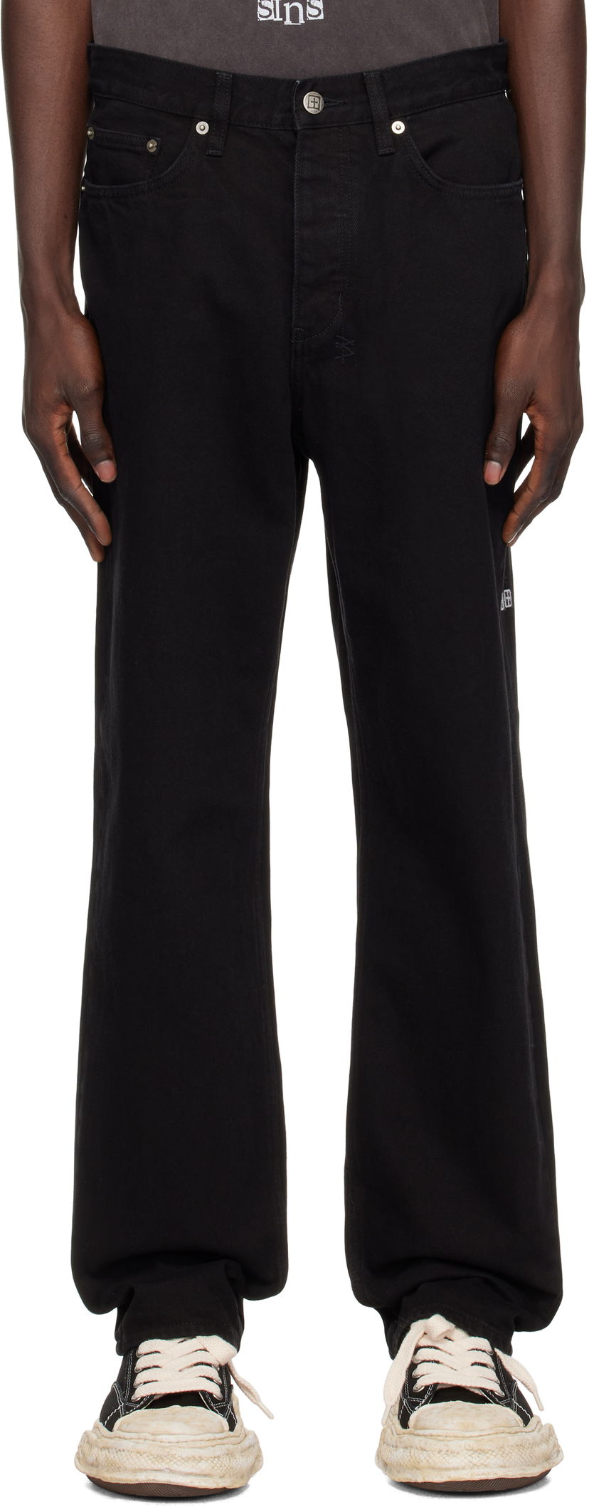 Jeans Ksubi Anti K Blackout Jeans Crna | MFA22DJ076