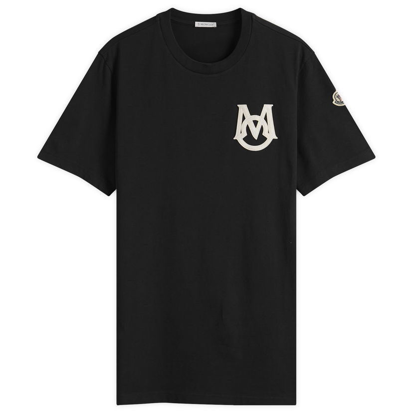 Majica kratkih rukava Moncler Short Sleeve Logo T-Shirt, Size Large Crna | 8C000-34-8390T-999