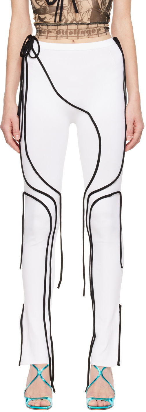 Tajice Ottolinger Ottolinger Strappy Leggings Bijela | 703102, 0