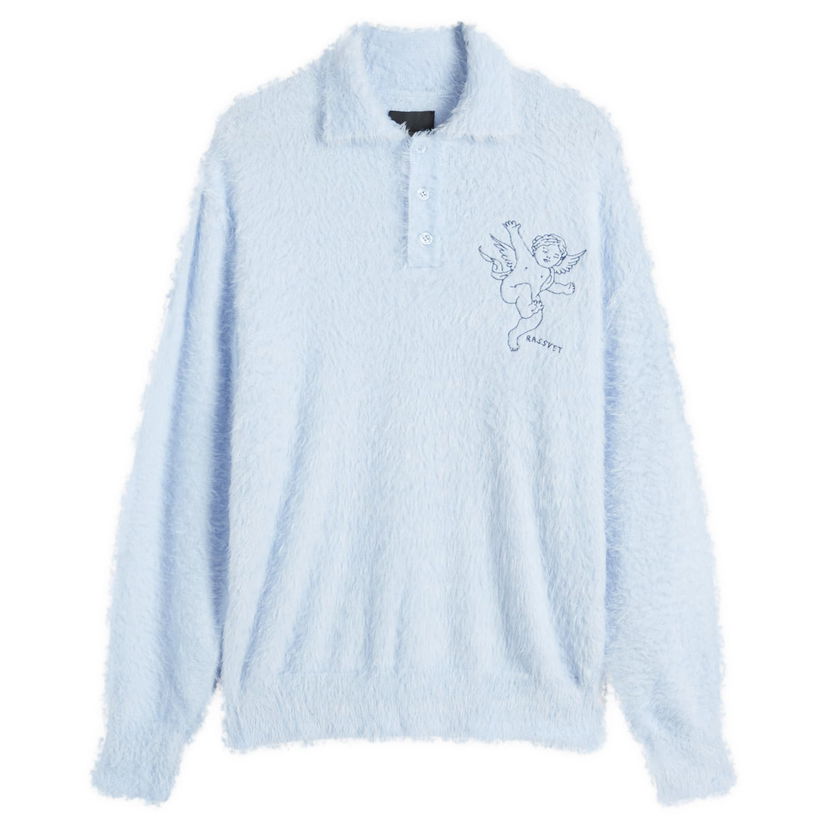 Džemper PACCBET Angel Mohair Polo Knit Plava | PACC15N003-BLU